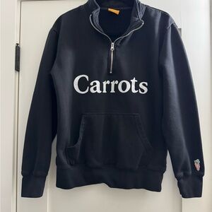 Anwar Carrots Black Half-Zip Sweatshirt